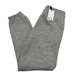 IVL French Terry Jogger Women S Grey Cotton Fleece Athleisure Lounge Cozy Casual